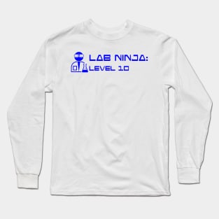 Lab Ninja Level 10 Blue Chemist Long Sleeve T-Shirt